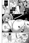  all_fours blush dog_collar dog_leash extreme_content humilliation like_a_dog monochrome nude oppai oshiri public_nudity translated tsubakiya_meguru twin_tails vagina 