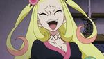  animated_gif hiteihime_(katanagatari) katanagatari laughing stare togame 