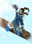  avatar goggles korra legend_of_korra snow snowboard 