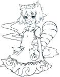  :d animal_ears bottle futatsuiwa_mamizou glasses highres la_(lahughes) leaf leaf_on_head monochrome no_nose notepad open_mouth raccoon_ears raccoon_tail short_hair smile smoke solo tail touhou 