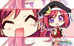  chibi komowata_haruka maikaze_no_melt red_hair school_uniform tsubaki_nazuna wallpaper 