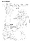  absurdres artist_request copyright_request greyscale highres how_to monochrome multiple_girls open_mouth school_uniform translated 
