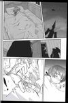  bed francesca_lucchini full_metal_jacket humiliation lynette_bishop monochrome parody strike_witches witches_no_panties 