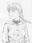  alister_agrew concept_art last_exile military_uniform monochrome ponytail range_murata 