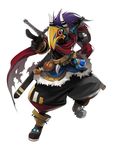  banned_artist grandia grandia_online horns kawasumi_(japonica) male_focus purple_hair ready_to_draw sheath sheathed solo sword weapon 