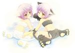  animal_costume animal_ears bad_id bad_pixiv_id brown_eyes cat_costume cat_ears cat_tail dual_persona fish glasses mode_(mode-n) multiple_girls nagato_yuki one_eye_closed paws purple_hair short_hair suzumiya_haruhi_no_yuuutsu tail 