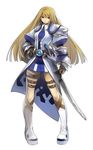  banned_artist blonde_hair gloves grandia grandia_online kawasumi_(japonica) long_hair official_art solo sword weapon 