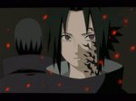  black_hair corruption curse_seal from_behind kikutake_ranmaru male_focus multiple_boys naruto naruto_(series) red_eyes sharingan uchiha_itachi uchiha_sasuke 