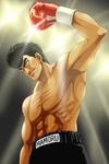  abs boxing_gloves elek_yoshikawa hajime_no_ippo male_focus muscle shorts solo takamura_mamoru 