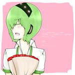  apron blush child green_hair shota utau utauloid valentine vocaloid warune_yuuta yuuta_warune 