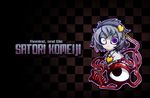  crazy_eyes engrish eyes hairband heart hetza_(hellshock) highres komeiji_satori purple_hair ranguage short_hair smirk solo touhou upper_body wallpaper 