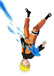  bandages blonde_hair closed_eyes male_focus naruto_(series) naruto_shippuuden open_toe_shoes sandals shoes solo upside-down uzumaki_naruto 