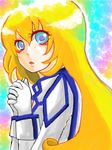  1girl blonde_hair colette_brunel collet_brunel female interlocked_fingers long_hair praying solo tales_of_(series) tales_of_symphonia 