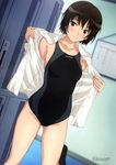  amagami blush competition_swimsuit mizugi nanasaki_ai umetsu_yukinori undressing 