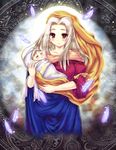  baby fate/zero fate_(series) illyasviel_von_einzbern irisviel_von_einzbern multiple_girls red_eyes robe rock.fc white_hair younger 