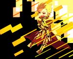  abstract armor blonde_hair chibi crossed_arms earrings fate/stay_night fate_(series) gate_of_babylon gilgamesh jewelry male_focus red_eyes solo toto_(rinaria) yellow_eyes 