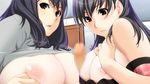  black_hair breasts censored game_cg ino nipples paizuri penis sister_scheme_2 yanagawa_amane yanagawa_misaki 