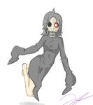  duskull female flying grey_hair hair hi_res human humanized mammal mask nintendo not_furry painofthefallen plain_background pok&#233;mon pok&eacute;mon red_eyes skull_mask solo video_games white_background 