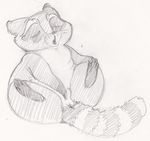  anus coonpoof eyes_closed female feral fingering mammal masturbation pussy raccoon sketch solo spread_legs spreading vaginal 