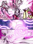  bald comic kamen_rider kamen_rider_555 kaname_tatsuya kaneko_tsukasa mahou_shoujo_madoka_magica multiple_boys pink_hair wings wraith_(madoka_magica) 