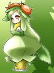  crown flower green_hair lilligant nintendo personification plant plant_girl pokemon red_eyes 