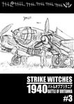  4girls aircraft airplane bad_id bad_pixiv_id comic commentary dakku_(ogitsune) doujinshi greyscale gun he_111 iron_cross monochrome multiple_boys multiple_girls propeller sketch strike_witches_1940 weapon world_war_ii world_witches_series 
