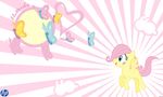  &hearts; blank_flank blue blue_eyes butterfly cub desktop_background equine female fluttershy_(mlp) friendship_is_magic happy hasbro hi_res horse hp lagomorph my_little_pony pegasus pink_hair rabbit smile wallpaper wings young 