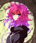  bad_id bad_pixiv_id black_coat_(kingdom_hearts) cloak hivalu_nagare kingdom_hearts long_hair male_focus marluxia pink_eyes pink_hair solo 