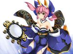  animal_ears bad_id bad_pixiv_id bare_shoulders blue_legwear breasts cleavage detached_sleeves fate/extra fate_(series) fox_ears fox_tail highres japanese_clothes medium_breasts mirror pink_hair revision solo suiten_nikkou_amaterasu_yanoshisu_ishi tail tamamo_(fate)_(all) tamamo_no_mae_(fate) thighhighs twintails yakitori_(oni) yellow_eyes 