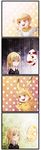  1boy 1girl absurdres ahoge artoria_pendragon_(all) blonde_hair blood comic cosplay fate/stay_night fate/zero fate_(series) fcsz3d1a flower formal gen_1_pokemon gilgamesh green_eyes highres pikachu pikachu_(cosplay) pokemon red_eyes saber short_hair sparkle spoken_ellipsis suit 