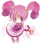  bad_id bad_pixiv_id child fairy fairy_wings gdgd_fairies hair_ornament looking_at_viewer mitaonsha pikupiku pink_eyes pink_hair ribbon sample simple_background solo staff twintails wings 