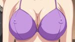  animated animated_gif bounce bouncing_breasts bra breasts close-up exposed large_breasts lingerie nipples purple_bra seikon_no_qwaser teresa_beria underwear undressing 