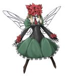  blonde_hair capelet dress extra fairy flower full_body lowres mazeran persona skirt solo touhou transparent_background wings 