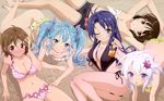  :o ahoge all_fours antenna_hair arm_support ass bad_hands bandeau barefoot bikini black_hair black_swimsuit blue_eyes blue_hair blush breasts brown_eyes cleavage dengeki_g's denpa_onna_to_seishun_otoko detexted downblouse flat_chest frilled_bikini frills full-face_blush hair_ornament highres hoshimiya_yashiro large_breasts legs long_hair long_legs lying maekawa magazine_scan mifune_ryuuko multiple_girls navel niwa_makoto non-web_source official_art one-piece_swimsuit one_eye_closed polka_dot polka_dot_bikini polka_dot_swimsuit scan shiny shiny_skin short_hair shorts sitting sparkle strap_slip striped striped_bikini striped_swimsuit sugiyama_nobuhiro swimsuit thigh_gap third-party_edit touwa_erio touwa_meme twintails white_hair 