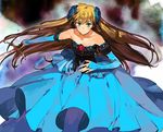  bad_id bad_pixiv_id bare_shoulders beatmania beatmania_iidx blind_justice blonde_hair blue_eyes bridal_gauntlets dress flower hair_ornament hosaka_dx long_hair matin_catorce sword very_long_hair weapon zektbach 