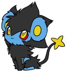  chibi feline lion luxray mammal nintendo pok&#233;mon pok&eacute;mon smile solo video_games 