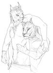  cat feline gay khajiit line_art male mammal monochrome no_background nude plain_background rajhin sketch skyrim tes the_elder_scrolls the_elder_scrolls_v:_skyrim video_games white white_background 