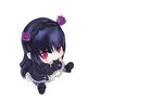  black_hair chibi gokou_ruri guchurimu_genrishugi lolita_fashion long_hair ore_no_imouto_ga_konna_ni_kawaii_wake_ga_nai purple_eyes white 