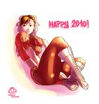  2010 alternate_color andrea_cofrancesco bad_deviantart_id bad_id boots brown_hair bun_cover china_dress chinese_clothes chun-li double_bun dress earrings happy_new_year highres jewelry leaning_back new_year pantyhose pelvic_curtain sash sitting solo street_fighter thick_thighs thighs 
