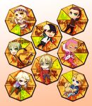  6+boys antonio_lopez bad_id bad_pixiv_id barnaby_brooks_jr blonde_hair blue_eyes blue_rose_(tiger_&amp;_bunny) brown_eyes brown_hair chibi dog dragon_kid dual_persona fire_emblem_(tiger_&amp;_bunny) glasses green_eyes huang_baoling ivan_karelin john_(tiger_&amp;_bunny) kaburagi_t_kotetsu karina_lyle keith_goodman m_shiraishi multiple_boys multiple_girls nathan_seymour origami_cyclone pink_eyes pink_hair purple_eyes rock_bison sky_high stuffed_animal stuffed_bunny stuffed_toy superhero tiger_&amp;_bunny wild_tiger 