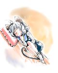  animal_ears dress frilled_pillow frills goton_goton grey_dress holding jewelry lying mouse_ears mouse_tail nazrin on_side pendant pillow shirt short_hair silver_hair sleeping solo tail touhou 