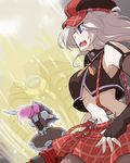  alisa_ilinichina_amiella arisa_iriinchina_amieera bioroid_hei blue_eyes breasts cabbie_hat god_eater hat open_mouth pantyhose skirt underboob 