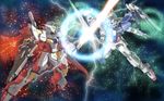  armor gundam gundam_00 helmet machinery mecha no_humans reborns_gundam wallpaper weapon zefai 