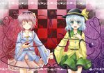  holding_hands komeiji_koishi komeiji_satori multiple_girls okitakung siblings sisters touhou 