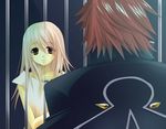  anna_irving blonde_hair brown_eyes brown_hair couple kratos_aurion long_hair short_hair tales_of_(series) tales_of_symphonia 