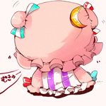  bad_id bad_pixiv_id chibi cowering hat mukyuu patchouli_knowledge solo tera touhou 