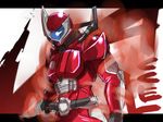  bad_id bad_pixiv_id belt bodysuit cowboy_shot kamen_rider kamen_rider_accel kamen_rider_w machinery male_focus shikapu solo standing 