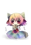  animal_ears aya-0w0 bandages bow cat_ears cat_tail chinese_clothes cuffs eating flower food ibaraki_kasen kemonomimi_mode pink_eyes pink_flower pink_hair pink_rose rose shackles short_hair skirt solo tail taiyaki touhou wagashi 