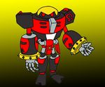  black genderless gradient_background grey machine mechanical omega red red_eyes robot sega solo sonic_(series) wakeangel2001 yellow 