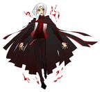  cosplay dark_persona fate/zero fate_(series) kinroh male_focus necktie red_eyes solo vest waver_velvet what_if white_hair 